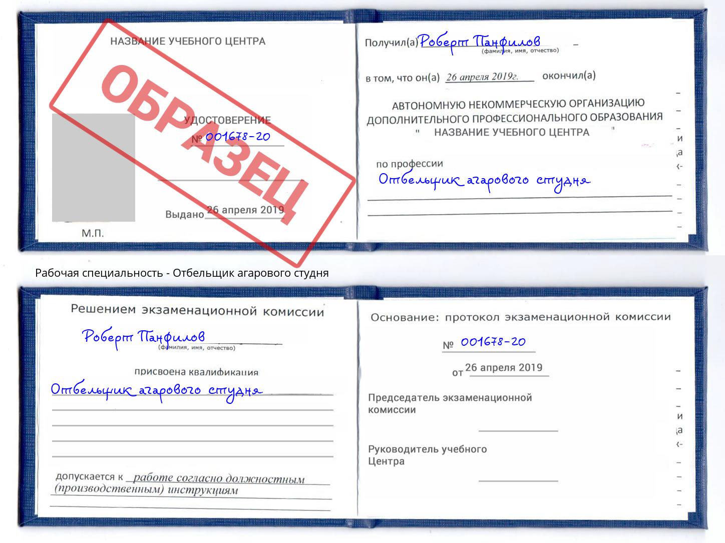 Отбельщик агарового студня Клинцы